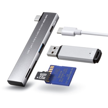 USBハブ USB 5Gbps カードリーダー付き サンワサプライ