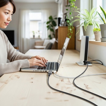 LAN変換ケーブル CAT6 RJ-45/USB A サンワサプライ