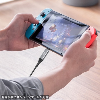 LAN変換ケーブル CAT6 RJ-45/USB TypeC サンワサプライ