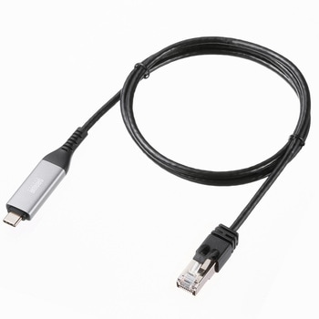 LAN変換ケーブル CAT6 RJ-45/USB TypeC サンワサプライ