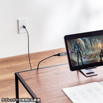 LAN変換ケーブル CAT6 RJ-45/USB TypeC サンワサプライ