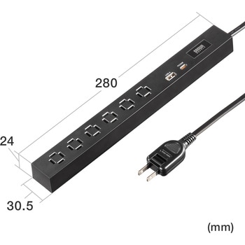 電源タップ スリム PD33W対応 サンワサプライ