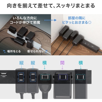 電源タップ スリム PD33W対応 サンワサプライ