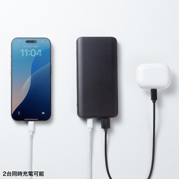 モバイルバッテリー 10000mAh サンワサプライ