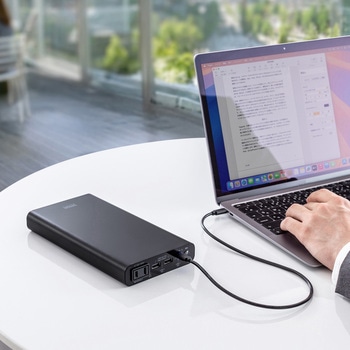 モバイルバッテリー USB PD対応 AC65W/PD45W サンワサプライ