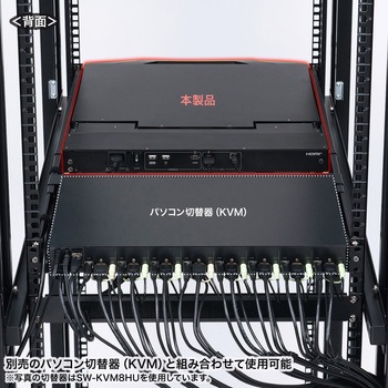 LCDコンソールドロワー スライド USB/HDMI対応 サンワサプライ