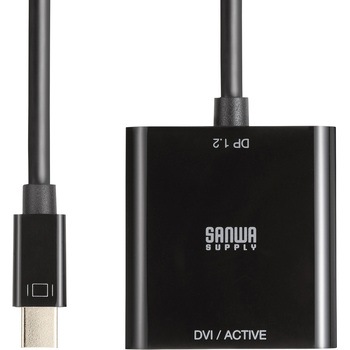 変換アダプタ Mini DisplayPort-DVI Activeタイプ サンワサプライ
