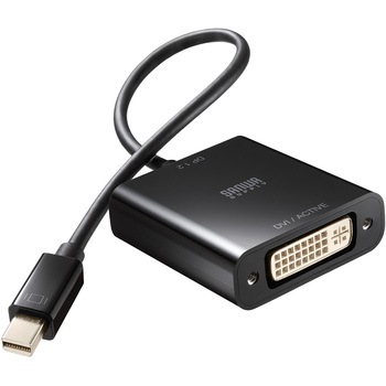 変換アダプタ Mini DisplayPort-DVI Activeタイプ サンワサプライ