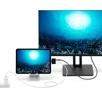 拡張アダプタ USB TypeC PD対応 サンワサプライ