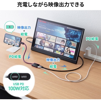 拡張アダプタ USB TypeC PD対応 サンワサプライ