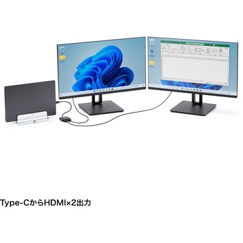 変換アダプタ USB Type C-HDMI サンワサプライ