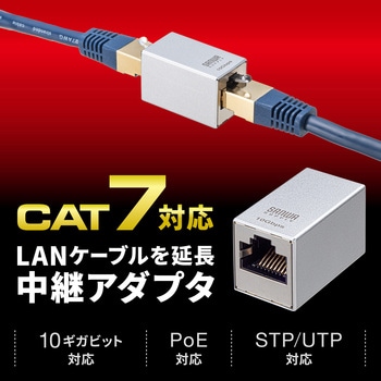 RJ-45用中継アダプタ CAT7 STP サンワサプライ