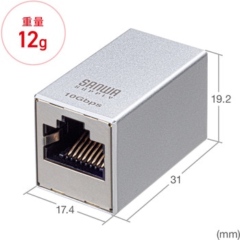 RJ-45用中継アダプタ CAT7 STP サンワサプライ