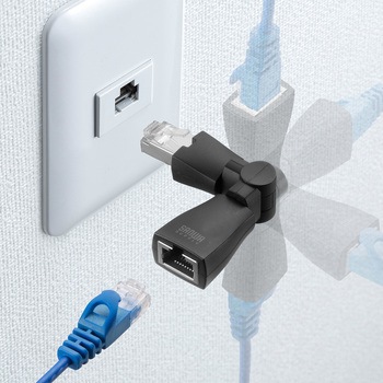 RJ-45変換アダプタ CAT6A STP サンワサプライ