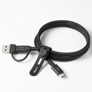 USB TypeCケーブル USB2.0 PD60W対応(USB A変換アダプタ付き) サンワサプライ
