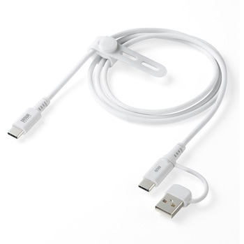 USB TypeCケーブル USB2.0 PD60W対応(USB A変換アダプタ付き) サンワサプライ