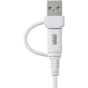 USB TypeCケーブル USB2.0 PD60W対応(USB A変換アダプタ付き) サンワサプライ
