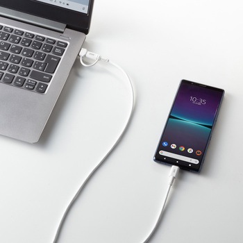 USB TypeCケーブル USB2.0 PD60W対応(USB A変換アダプタ付き) サンワサプライ