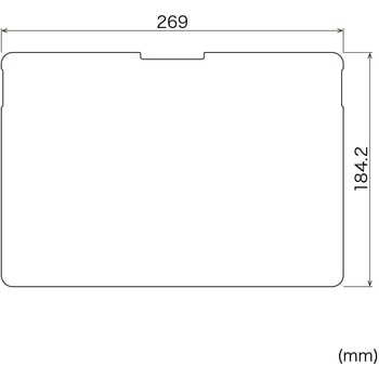 液晶保護指紋防止光沢フィルム Microsoft Surface Pro 12インチ用 サンワサプライ