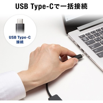 ドッキングハブ USB TypeC HDMIポート付き - サンワサプライ