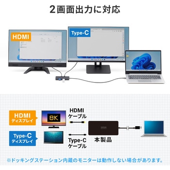 ドッキングステーション USB TypeC サンワサプライ