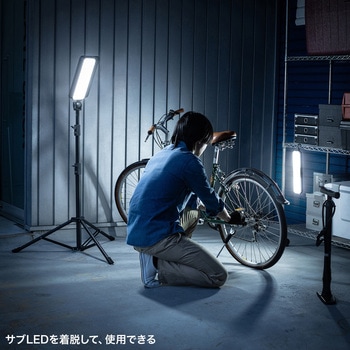 LED投光器 ソーラー充電 三脚付き サンワサプライ