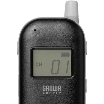 ワイヤレスガイドシステム 親機/子機 IP54防水防塵抗菌 サンワサプライ