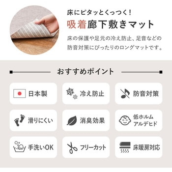 吸着 廊下敷マット 萩原