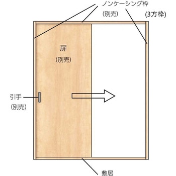 セルフィールラインⅢ内装ドア 片引戸 埋込敷居 TOSTEM(LIXIL)