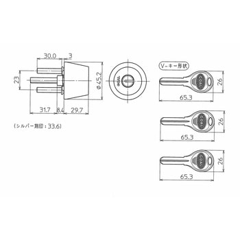 AD取替用 シリンダー GOAL(ゴール)