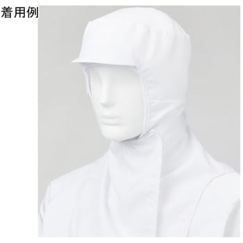 男女共用 混入だいきらいフルフードキャップ 低発塵 常温 ホワイト フリー サンエス