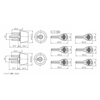 AD取替用 シリンダー GOAL(ゴール)