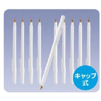 BICボールペン キャップ式 ホワイト 1袋 10本入 サンエス