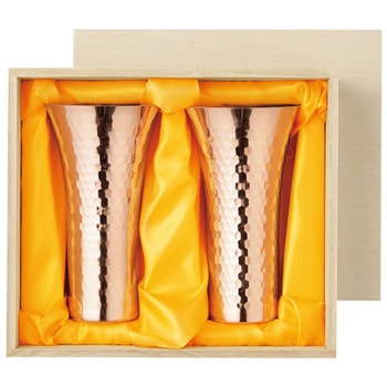 純銅ビアカップ 380mL 2PCセット 1パック 2個入 旭産業