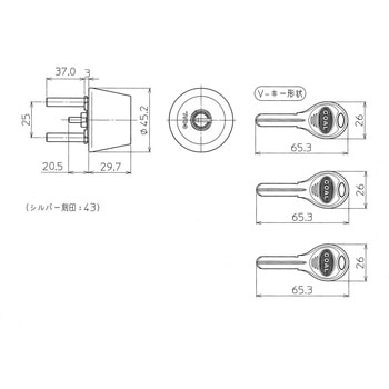 TX用 交換シリンダー GOAL(ゴール)
