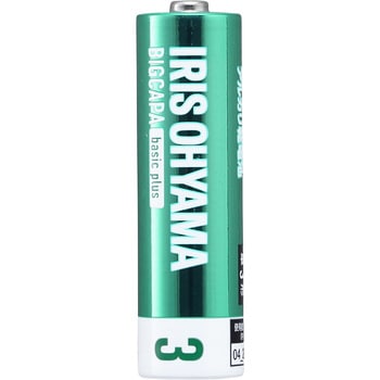 BIGCAPA basic plus アルカリ乾電池 単3形 4本パック(ブリスターパック) アイリスオーヤマ