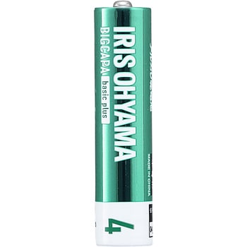 BIGCAPA basic plus アルカリ乾電池 単4形 4本パック(ブリスターパック) アイリスオーヤマ