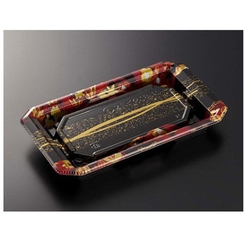 寿司容器 HS澄板18-11 一陣R-BK 身 1000枚 中央化学