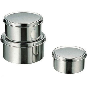 18-8 丸型調味料入れ(つまみ無) IK(猪熊製作所)