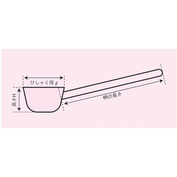 18-8共柄穴明ひしゃく 口付(ハンドル全周溶接)2.3L SH-659MPシリーズ SUGICO(スギコ)