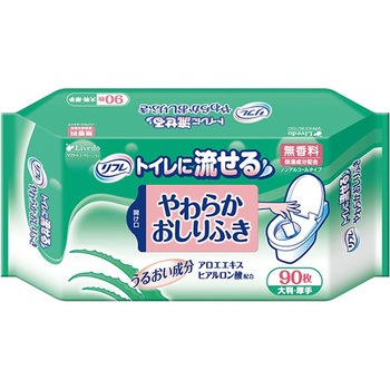 リフレ トイレに流せるやわらかおしりふき リブドゥコーポレーション
