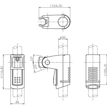 スライドシャワーフック Φ30用 R291シリーズ RELIANCE(リラインス)