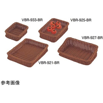 PP 角型フードバスケット ブラウン VBRシリーズ トーダイ