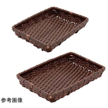 PP角型深ざる(濃茶) OBシリーズ トーダイ
