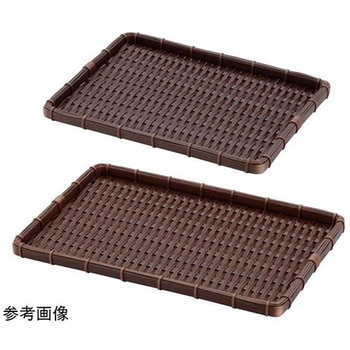 PP角型浅ざる(濃茶) OTシリーズ トーダイ
