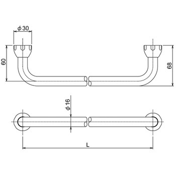 タオル掛シングル 六角タッピングネジ6mm付 R6203-Sシリーズ - RELIANCE(リラインス)