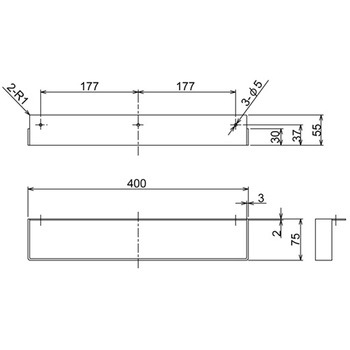 カウンター用タオル掛 ステンレス RELIANCE(リラインス)