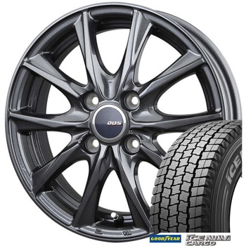 【プロボックス用】 GOODYEAR(グッドイヤー) ICE NAVI CARGO 155/80R14 88/86N LT + アルミホイール Goodyear
