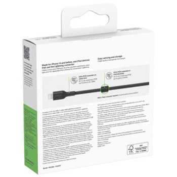 BoostCharge USB-C to Lightning ケーブル 1M ブラック BELKIN(ベルキン)