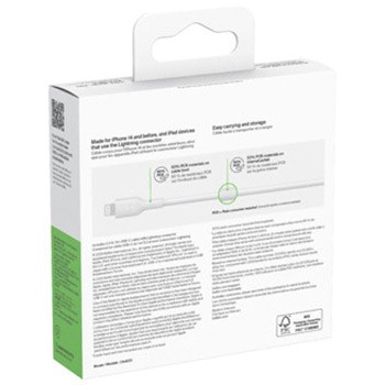 BoostCharge USB-C to Lightning ケーブル 1M ホワイト BELKIN(ベルキン)